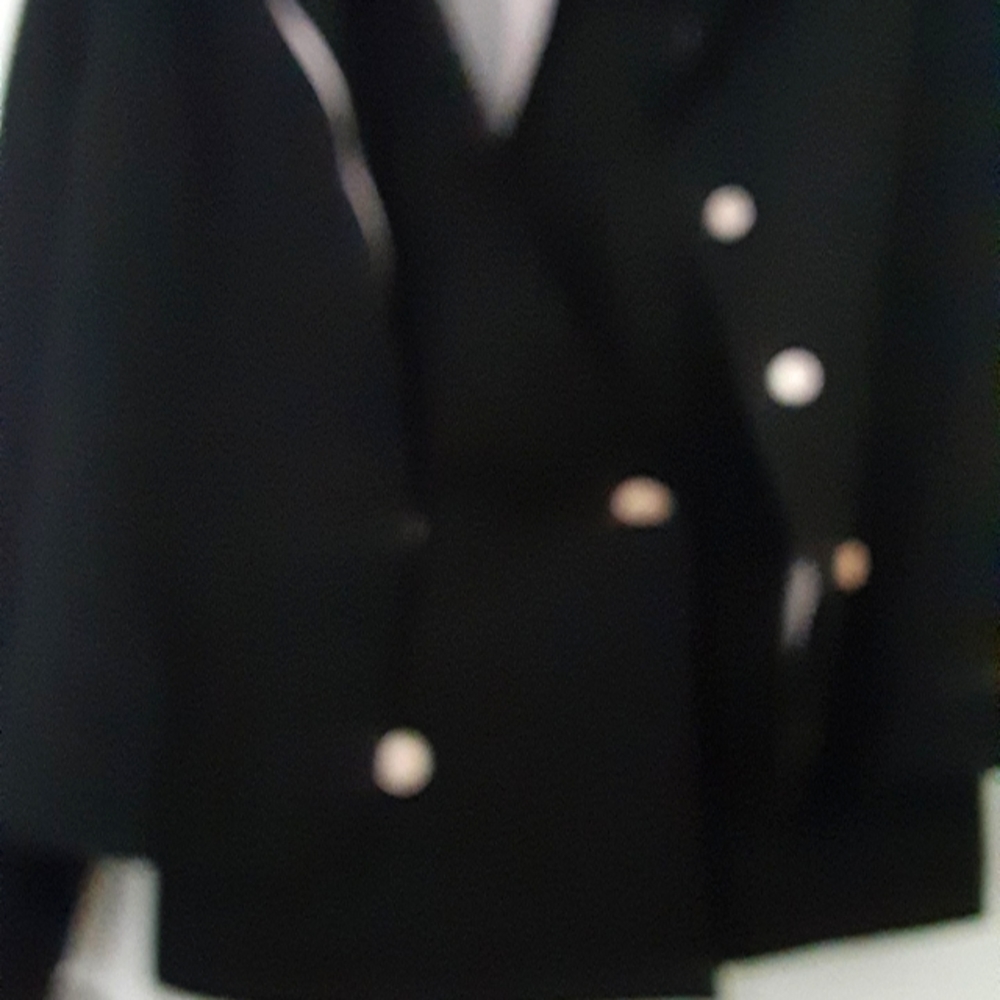 Black 2 piece jacket and vest